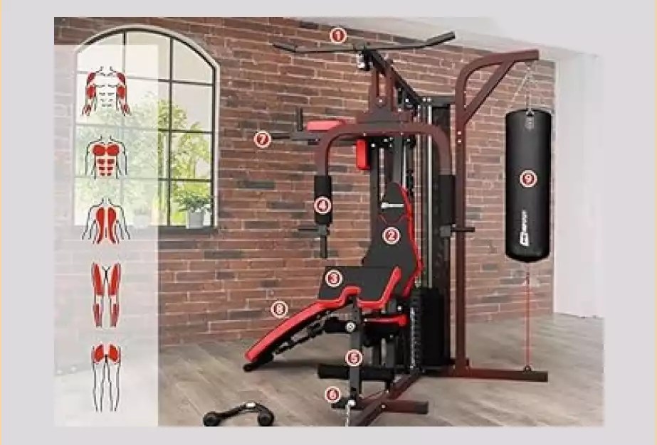 station de musculation avec sac de frappe exercices et muscles