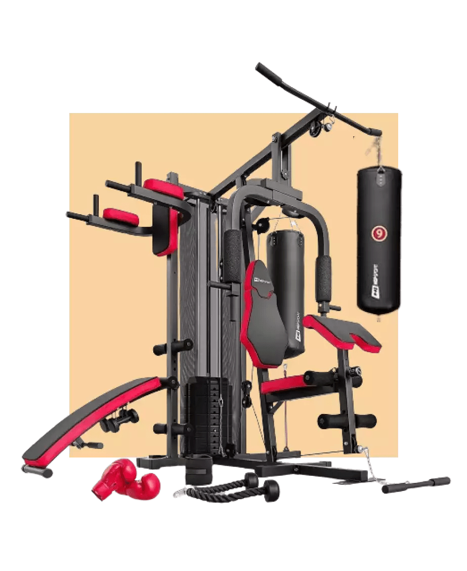 station de musculation sac de frappe