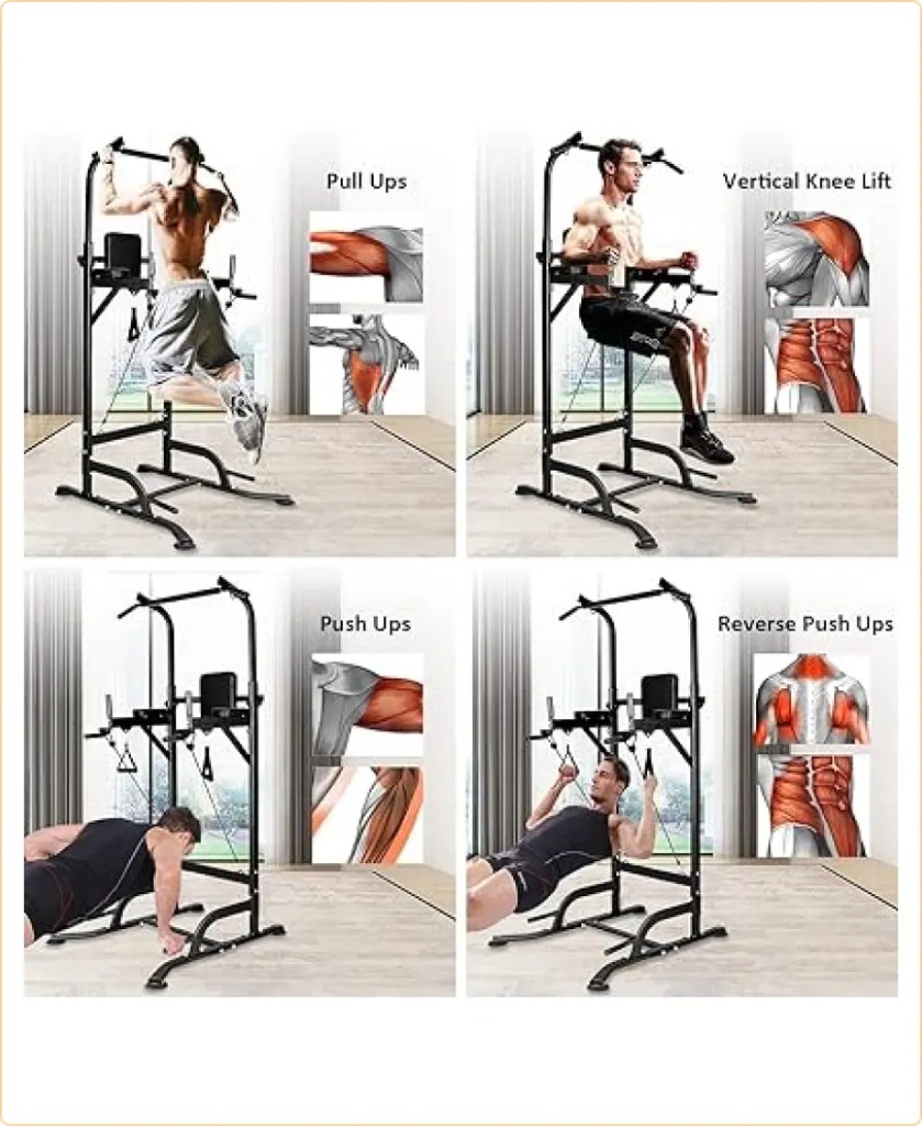exercice pour la station de musculation avec traction